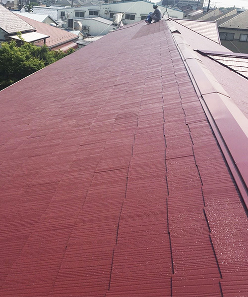 屋根塗装施工例