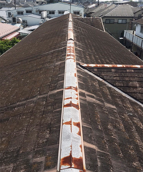 屋根塗装施工例
